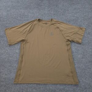 Leupold Shirt Mens 3XL Brown Stretch Performance Hunting Tactical Tee Activewear
